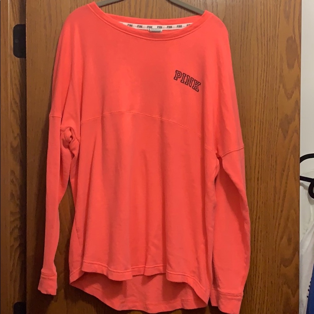 PINK long sleeve crew neck